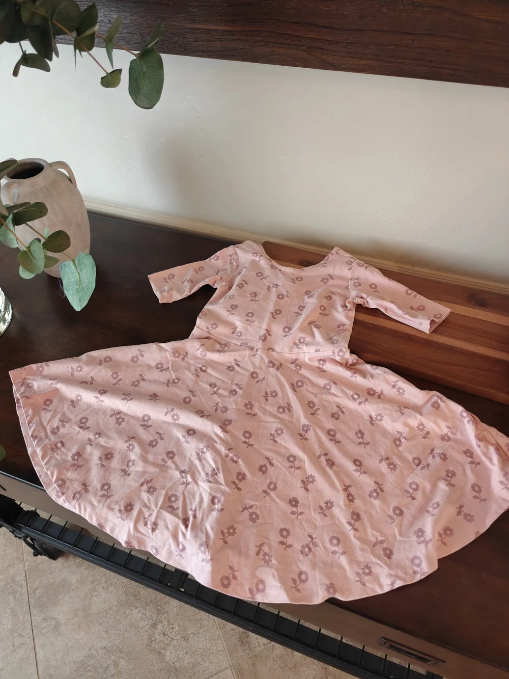 Hanna Andersson Pink Floral Twirl Dress